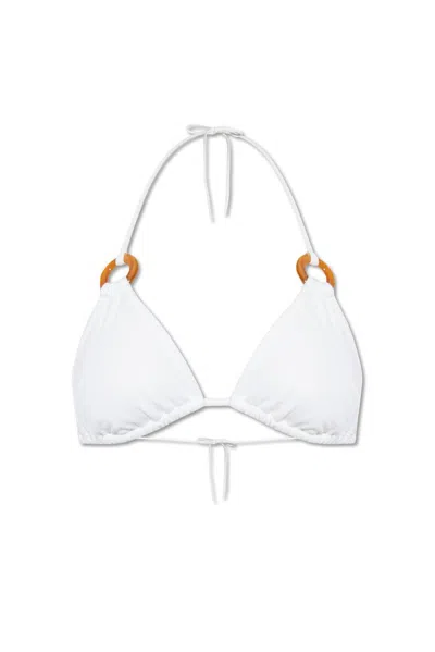 Dsquared2 Ring Detailed Bikini Top In White
