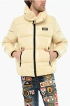 Dsquared2 Rip Stop Check Nylon Down Jacket With Monogram Grösse 50 In Neutral