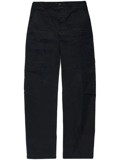 Dsquared2 Ripped Chino Trousers In Black  
