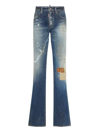 Dsquared2 Ripped Jeans In Blue