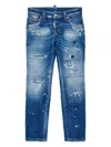 Dsquared2 Ripped Jeans In Blue