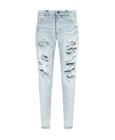 Dsquared2 Ripped Jeans In White