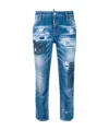 Dsquared2 Ripped Jeans With Details In Blue