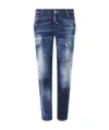Dsquared2 Ripped Jeans With Details In Blue
