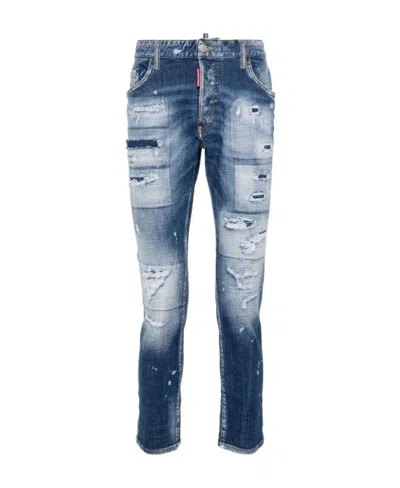 DSQUARED2 DSQUARED2 RIPPED DETAILED SKINNY JEANS