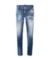 Dsquared2 Ripped Skinny Jeans In Blue