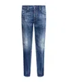 Dsquared2 Ripped Slim-fit Jeans In Blue