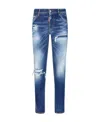 Dsquared2 Ripped Slim-leg Jeans In Blue