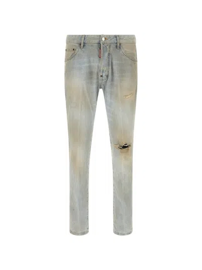DSQUARED2 RIPPED STONEWASHED JEANS