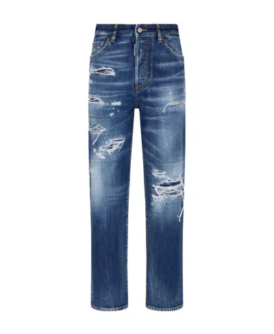 DSQUARED2 DSQUARED2 DISTRESSED STRAIGHT-LEG BOSTON JEANS