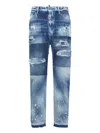 Dsquared2 Ausgeblichene Jeans In Blue