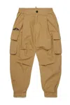 Dsquared2 Pantaloni Cargo In Cotone Ripstop In Beige