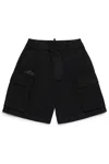 Dsquared2 Shorts Cargo In Cotone Ripstop In Black