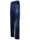 DSQUARED2 DSQUARED2 'ROADIE' BLUE COTTON DENIM JEANS