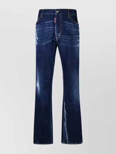 Dsquared2 'roadie' Cotton Denim Jeans In Blue