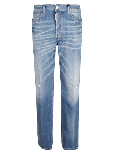 Dsquared2 Roadie Jeans In Navy Blue