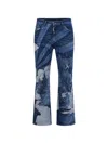 Dsquared2 Roadie Patchwork Jeans In Blue