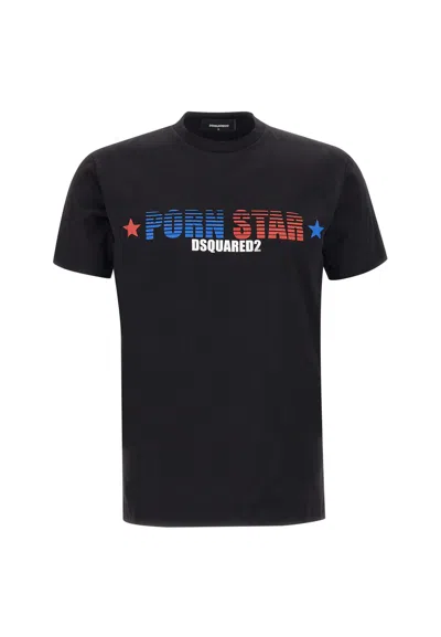Dsquared2 Rocco Cool Fit Cotton T-shirt In Black