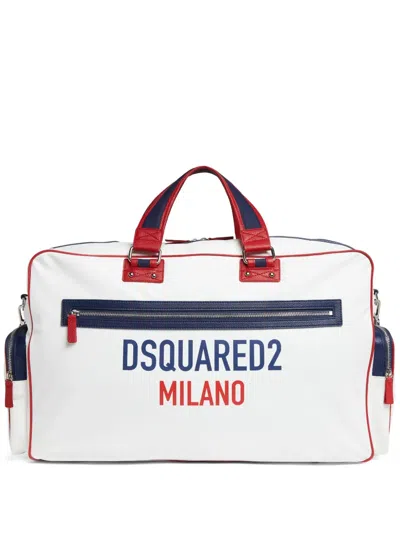 Dsquared2 Rocco Reisetasche In Weiss