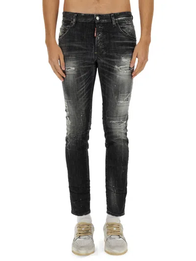 Dsquared2 Skater Rocky Mountains Jeans In Black