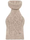 Dsquared2 Roll-neck Knitted Top In Neutrals