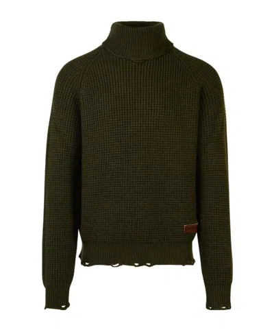 DSQUARED2 DSQUARED2 TURTLENECK DISTRESSED JUMPER