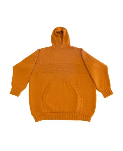 Dsquared2 Round-collar And Long-sleeved Sweater In Orange