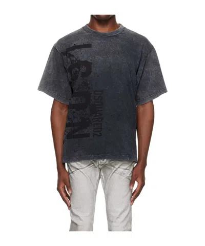 Dsquared2 Round Collar Logo T-shirt In Multicolor