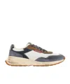 Dsquared2 Low Top Blue Denim Sneakers In Multicolor