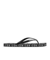 Dsquared2 Round-headed Flip-flops In Black