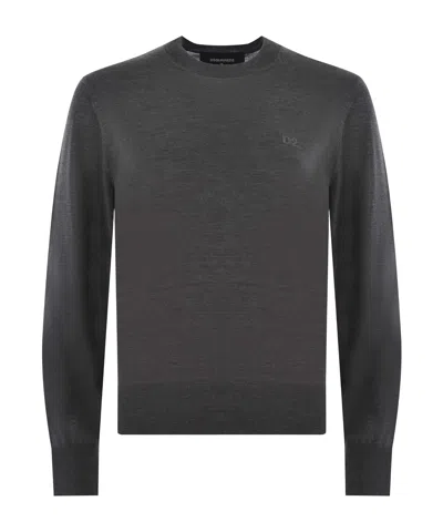 Dsquared2 Round-neck Pullover In Black