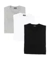 Dsquared2 Men's  Cotton Stretch T-shirt Tri-pack | Size Large | D9x3c2370091 In Black