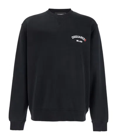 Dsquared2 Round-neck Sweater In Black