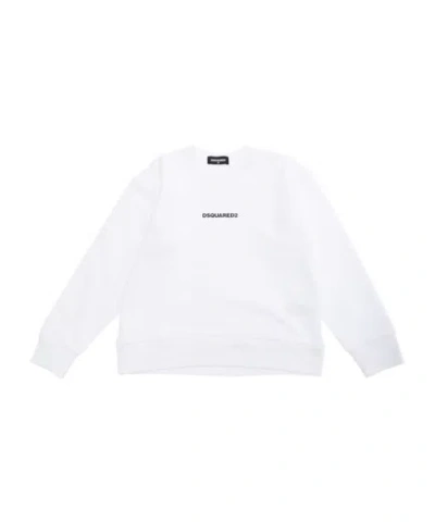 Dsquared2 Round-neck Sweater In White