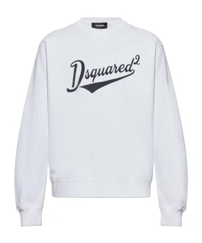 DSQUARED2 DSQUARED2 VELVET-LOGO CREWNECK SWEATSHIRT