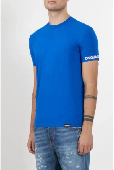 Dsquared2 Round Neck T-shirt In Blu