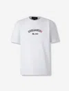 Dsquared2 Short Sleeve Crew Neck Cotton T-shirt In White