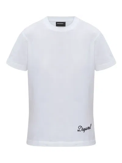 Dsquared2 Round-neck T-shirt In White