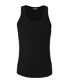 Dsquared2 Ribbed Cotton Vest In Black