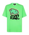 Dsquared2 Round-necked T-shirt In Green