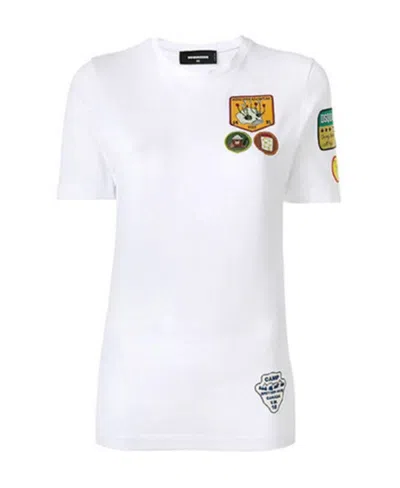Dsquared2 Round-necked T-shirt In White