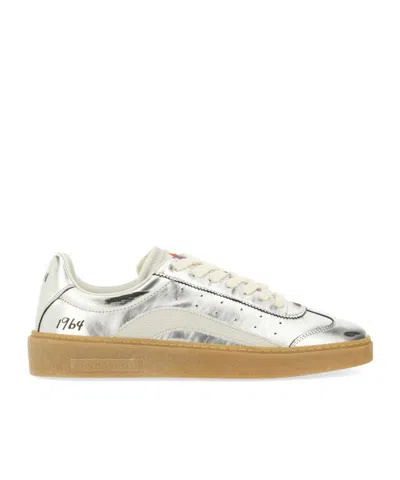 DSQUARED2 DSQUARED2 ROUND-TOE LACE-UP SNEAKERS