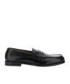 Dsquared2 Black Loafers With Logo Plaque On The Front And Logo Lettering On The Heel In Leather Man