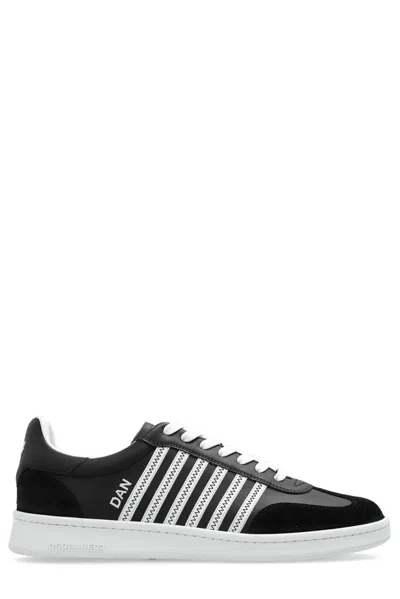 Dsquared2 Round Toe Low In Black