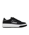 Dsquared2 Round Toe Low-top Casual Shoes In Black
