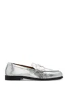 Dsquared2 Metallic Neoclassic Loafers With Textured Surface In Metallic