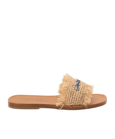 DSQUARED2 LOGO-EMBROIDERED SLIDES