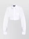 Dsquared2 Rounded Cropped Shirt In White
