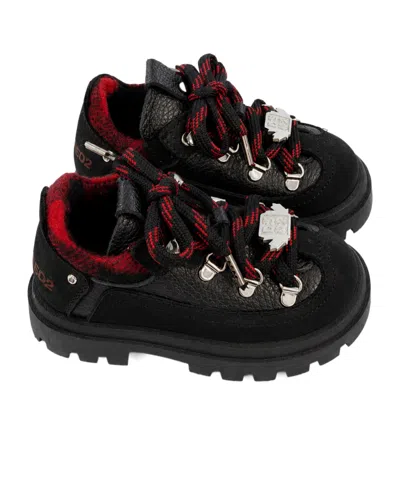 Dsquared2 Round-toe Casual Shoes In Black