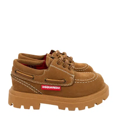 Dsquared2 Round-toe Casual Shoes In Brown